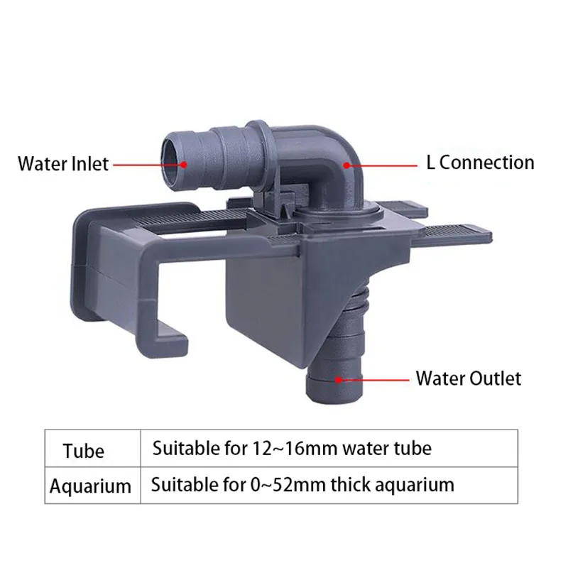 Aquarium Water Tube Holder Water Pipe Hose Mount Bracket for 12-16mm Pipe Water Tube Fixed Clip Fish Tank Hose Clamp Accessory