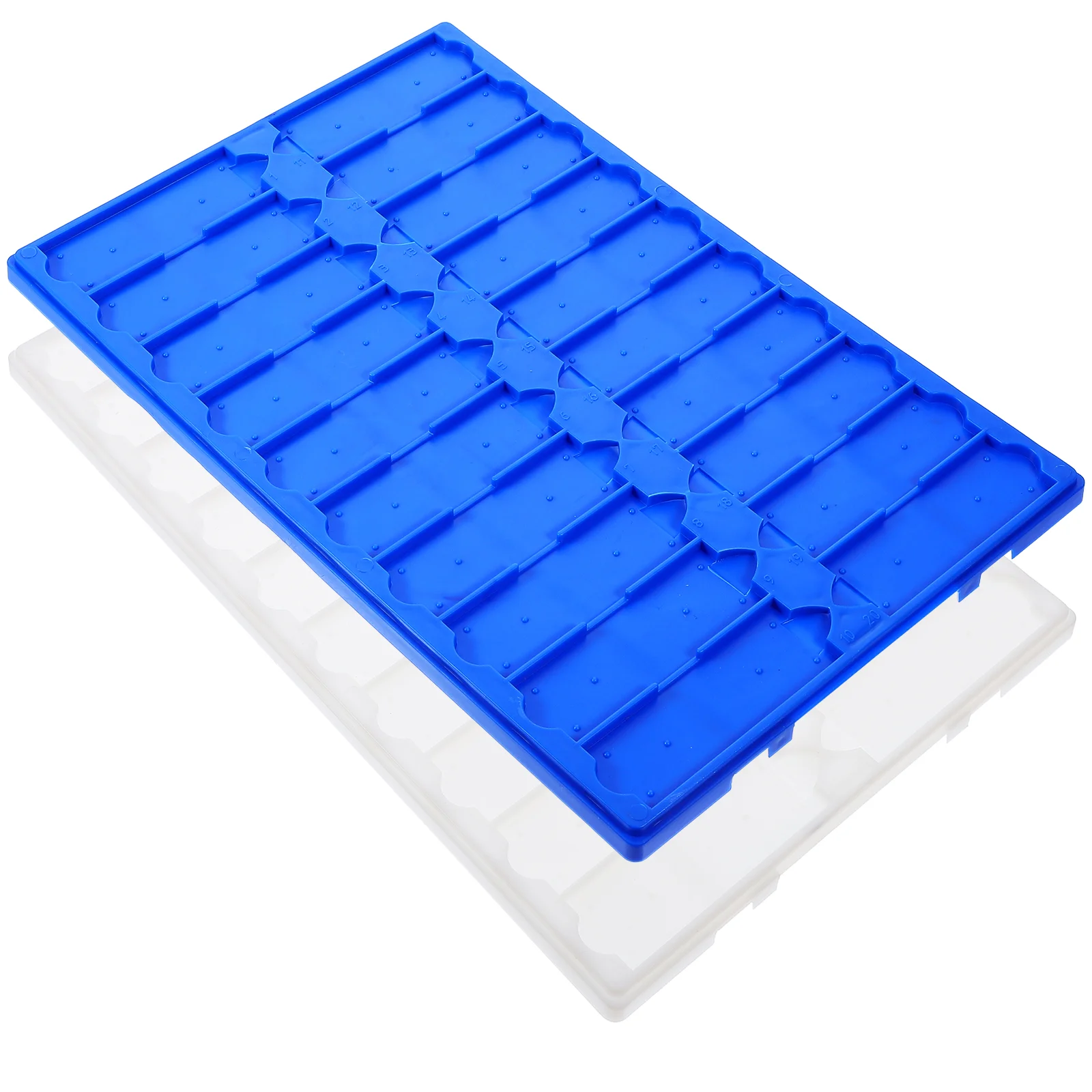 

2 Pcs Slide Drying Plate Plastic Microscope Stand Storage Slides Holder Rack Laboratory