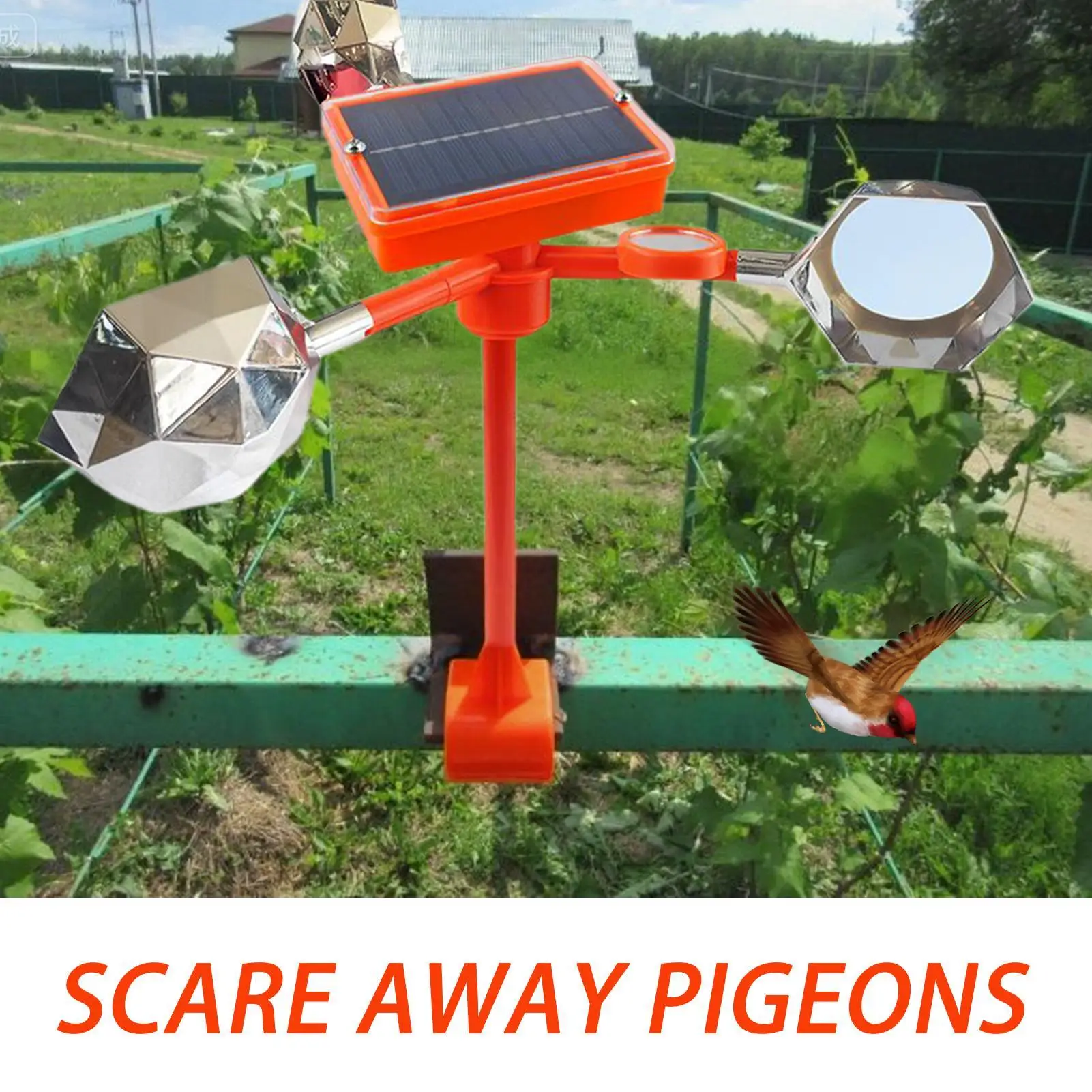 

Bird Reflectors Solar Animal Repeller Reflective Bird Reflectors Weatherproof Outdoor Pigeon Woodpecker Sparrows Repeller For