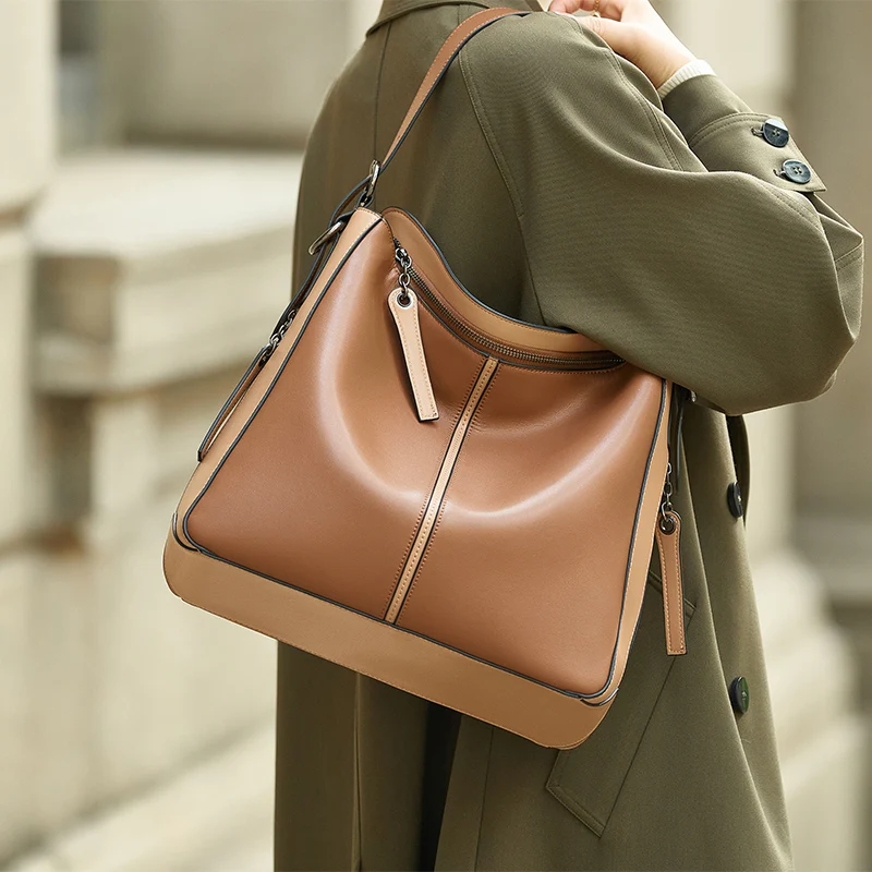 2026 New ZOOLER Brand Top Real Leather Handbag First Cow Leather Skin Handbag Tote Shoulder Bags Female Fashion Handmade#ML589