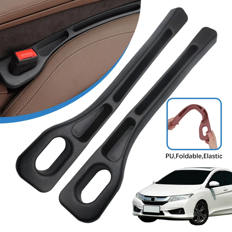 2PCS Car Seat Gap Filler Between Seats Crevice Decoration Interior Accessories For Honda Civic Accord 7 8 9 10 11 CRV Fit Jazz