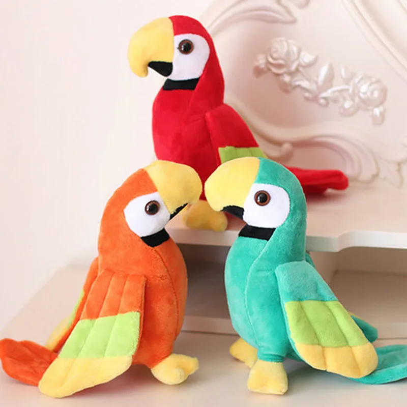 New Arrive 20cm Cute Rio Macaw Parrot Plush Toy Stuffed Doll Bird Boys Girl Birthday Gift Home Decor