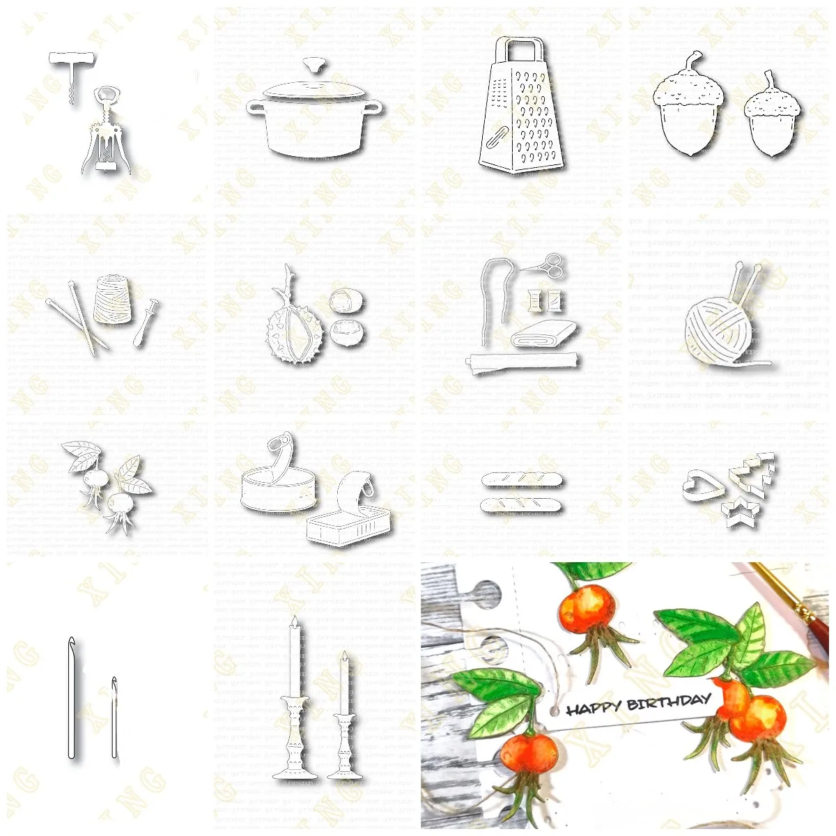 

Cake Molds Chestnut Leaf Metal Craft Cutting Dies Diy Scrapbook Paper Diary Decoration Card Handmade Embossing New Product