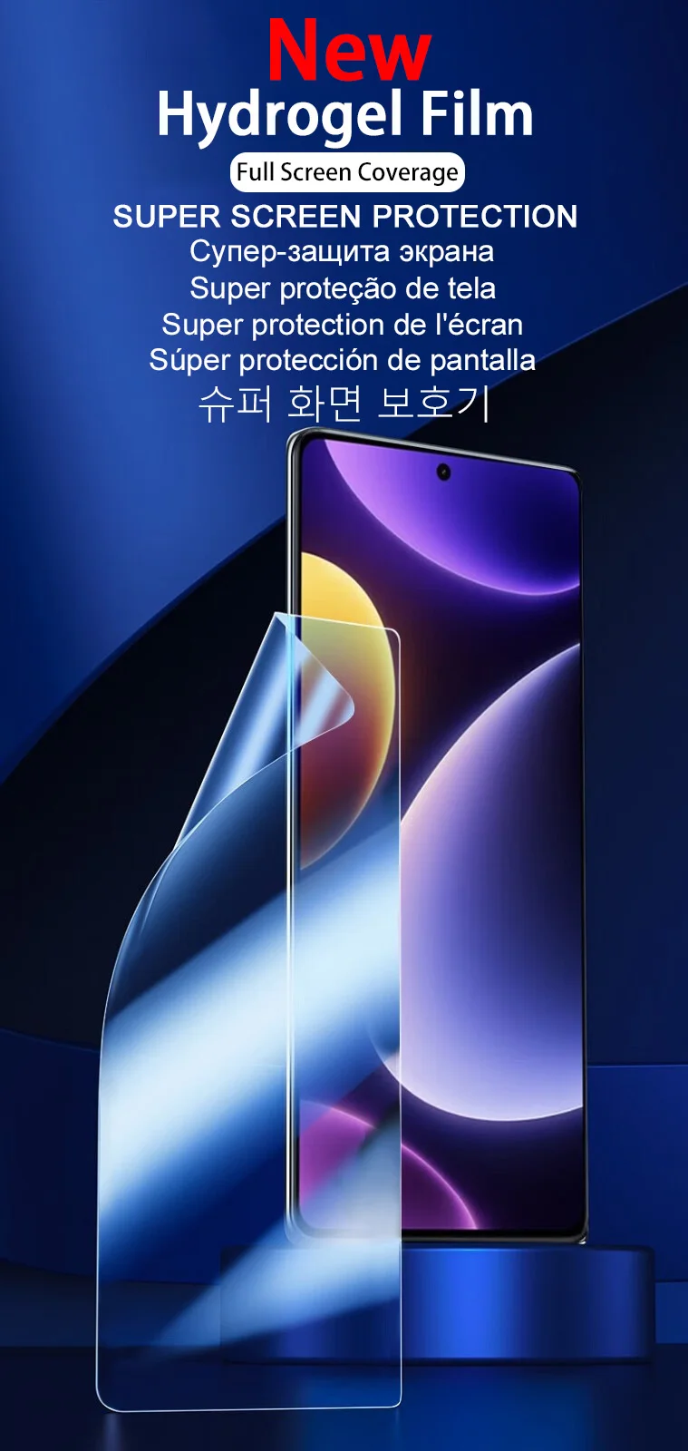 5 Stück HD-Hydrogel-Folie für Xiaomi POCO X7 F6 F5 X5 X6 X3 Pro NFC, Displayschutzfolie, Poco X4 M5S M4 M6 F4 F3 GT X7 Pro 5G, kein Glas. – Detail 2