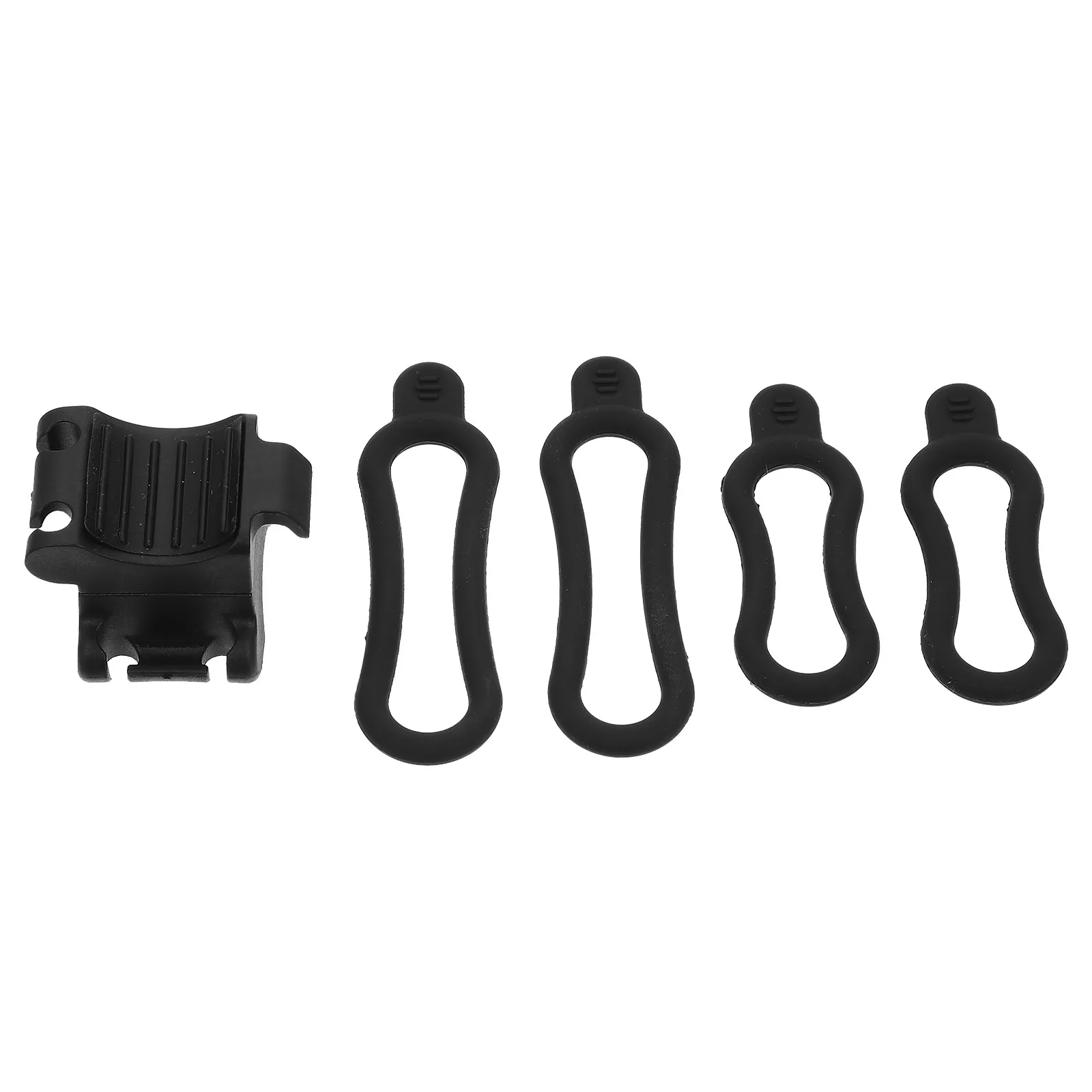 Bike Lamp Holder Flashlight Bracket H-Mount, 360° Rotating, Anti-Slip Lightweight Plastic, Easy Installation