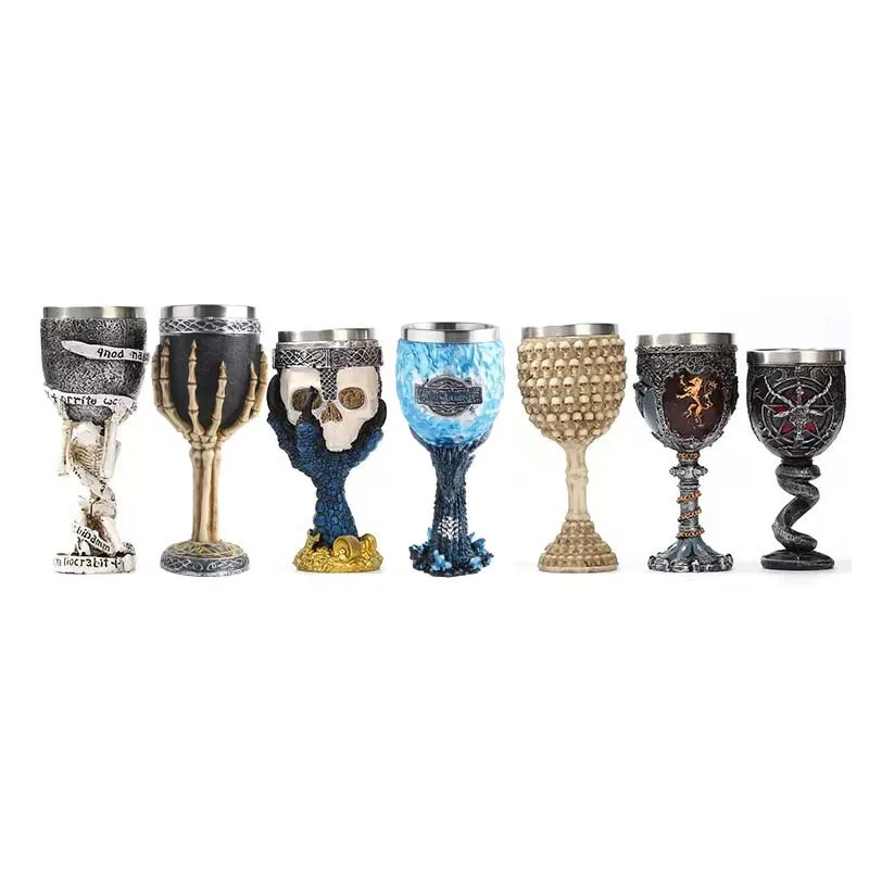 Mini Beer Mug Iron Throne Tankard Sword Wine Glass Stainless Steel & Resin Cups and Mugs Goblet Drinkware Mark FanGot Gift