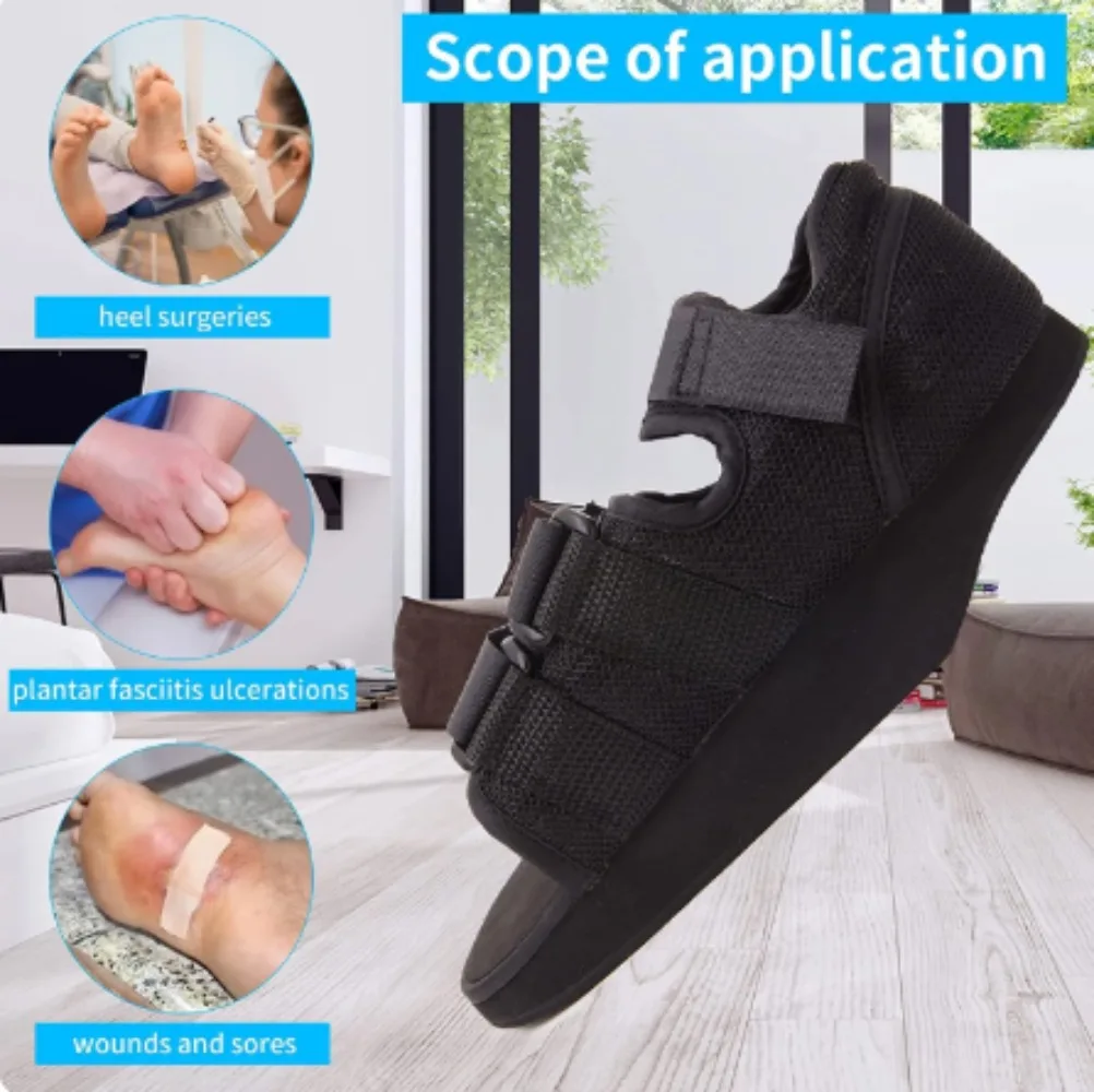 Universal Calcaneal Fracture Weight-free Pathological Shoe Foot Rear Decompression Shoe Fix Support Ankle Heel Cast Recover Shoe