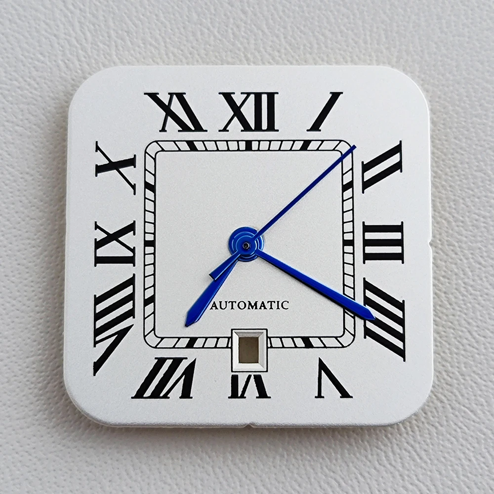 23.5mm NH05 Dial Ladies Square Dial Women's Roman Dial Customized Logo Dial Compatible with NH05 Automatic Movement Watch Parts