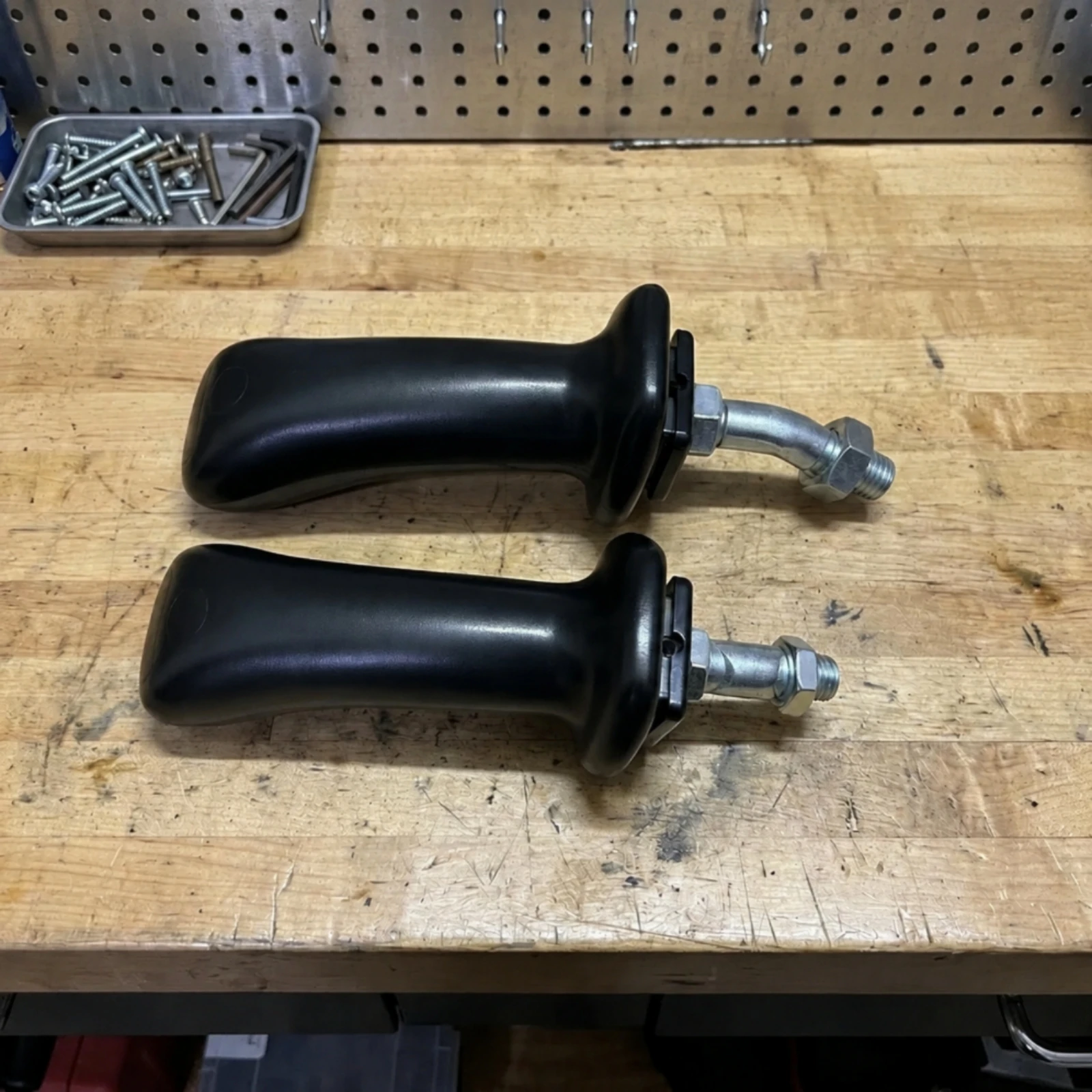 Excavator Handle with Mounting Stem Curved Excavator Joystick Handle Equipment Parts Tapered Sturdy for Operators