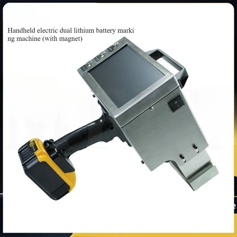 80*30mm Portable Car VIN Number Handheld Dot Peen Marking Machine Metal Nameplate Engraving Battery Operated Marking Machine