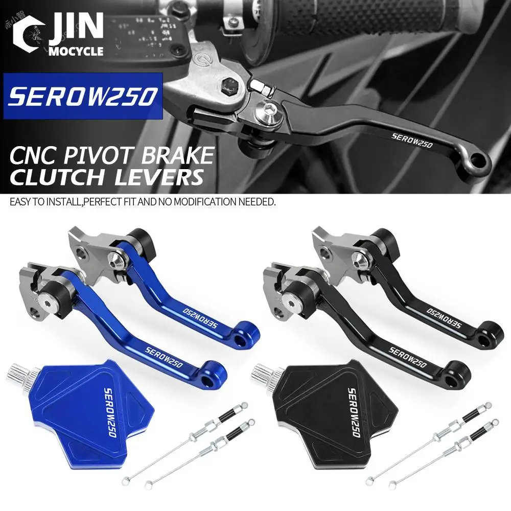 

For YAMAHA SEROW250 1986-2015 2014 2013 Motorcross Accessories CNC Stunt Clutch Lever Easy Pull Cable System Brake Clutch Levers