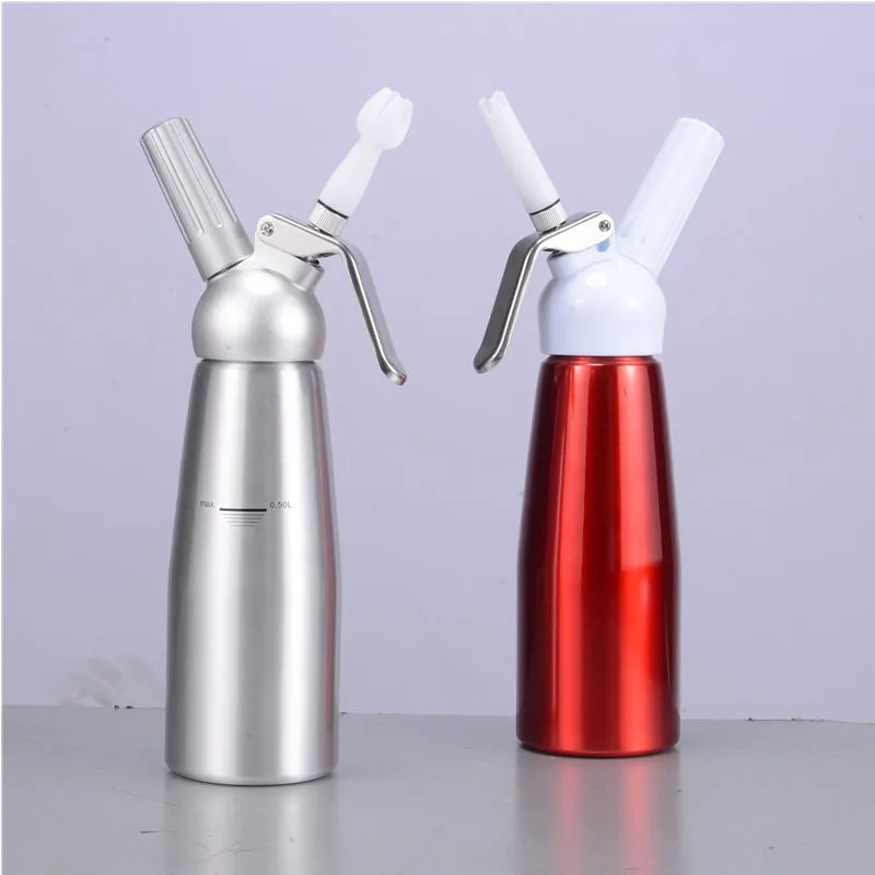 Stainless Steel Cream Gun Frother Cream Gun Milk Whisk Coffee Flower Gun Fresh Cream Foaming Ice Cream
