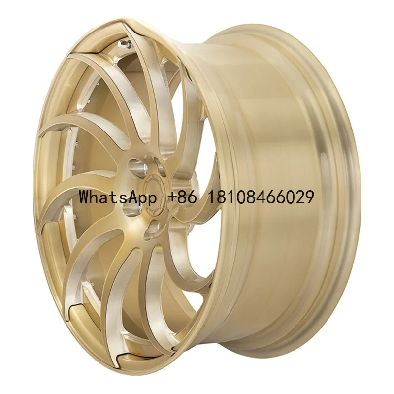 

XINGTU Luxury Gold Forged Rims for Nissan Gt-R R35 Infiniti G37 5x112 Alloy Multi-Spoke 2 Piece Car Wheels Condition New