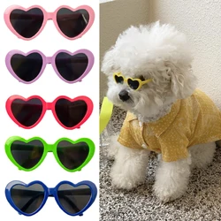 New Fashion Pet Dog Cat Sunglasses Cute Heart Shape Cats Glasses Eye-Wear For Small Dogs Cat Yorkie Teddy Chihuahua Party Decor