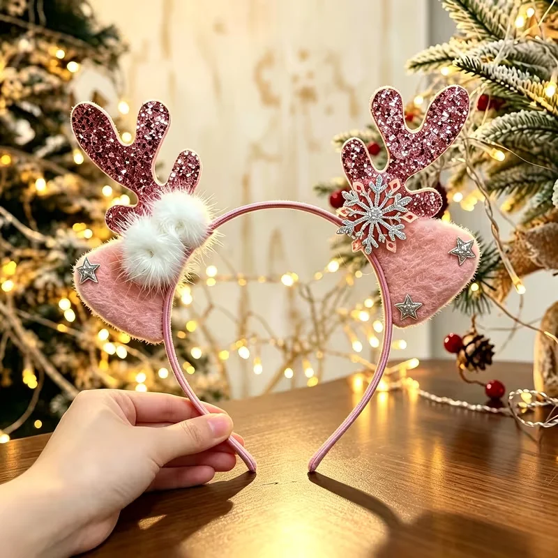 Reindeer Antlers Headband - 1 шт./5 шт./7 шт. Атмосферный рождественский