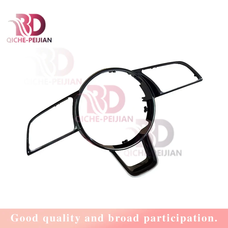 Suitable for Audi A3 A4 A5 B9 semi perforated heated sport leather flat bottomed steering wheel frame cover