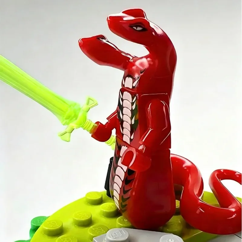 8-teiliges Basilisk-Bausteinset, Fantasy-Bösewicht, zusammenbaubare Bausteine, Lernspielzeug und Dekorationsartikel für Kinder, Geschenke – Detail 4