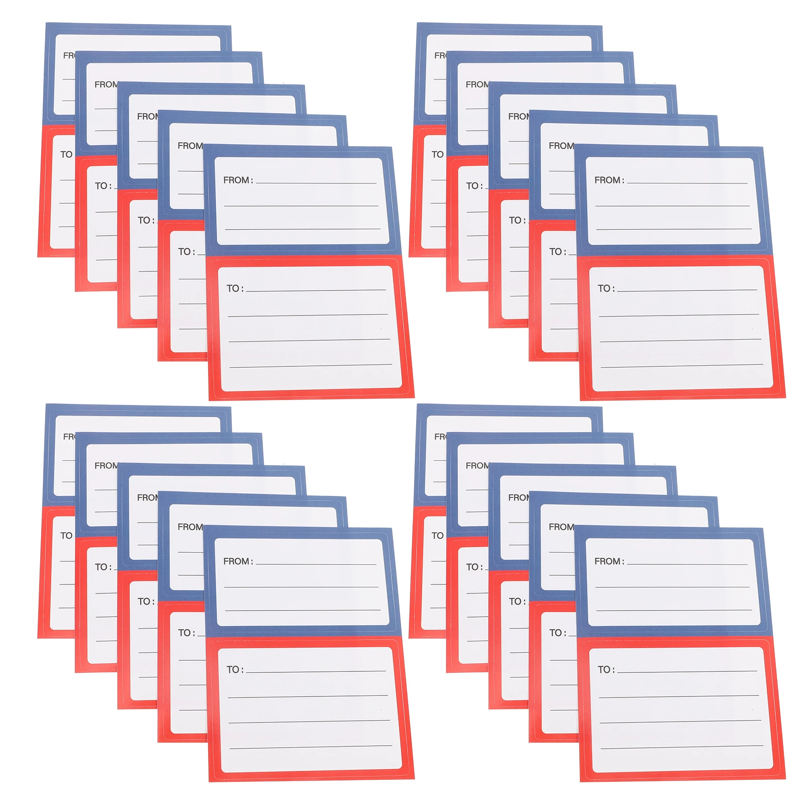 

150pcs Mailing Label Stickers Adhesive Self Name Tags for Envelopes Bags Shipping Labels Large Write On Paper Sender Receiver