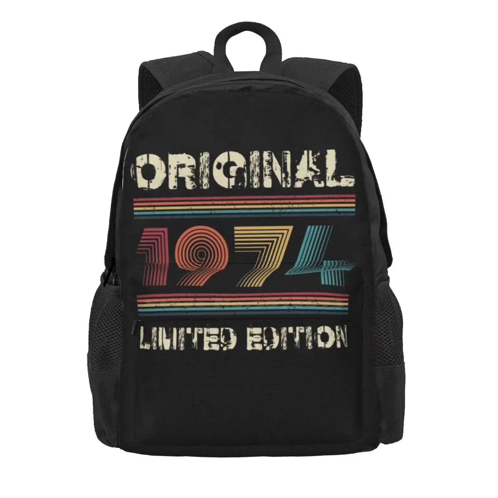 50Th Birthday Retro 1974 Limited Edition Gift Hot Sale Schoolbag Backpack Fashion Bags Retro 50Th Anniversary 50Th Birthday