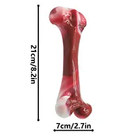 Dog Bones, Bacon Flavor Tough Dog Toys Bone for Large/Medium/Small Dogs, Dog Bones for Teeth Cleaning and Training 2