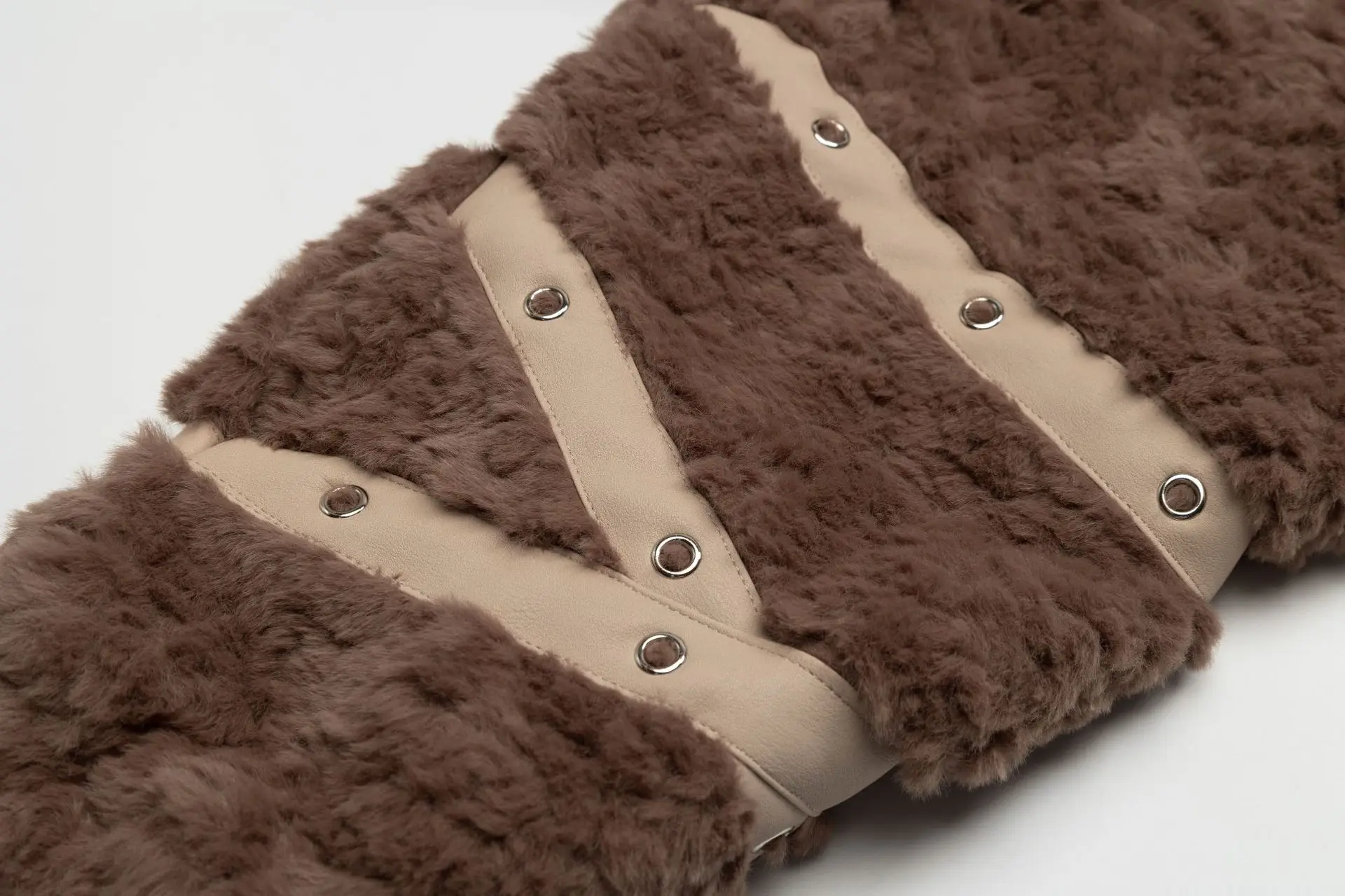 2025 Winter Sweet Cute Style Rabbit Ear Brown Wool Coat Loose Fluffy Soft Warm Casual Hooded Pink English Print Cotton Jacket