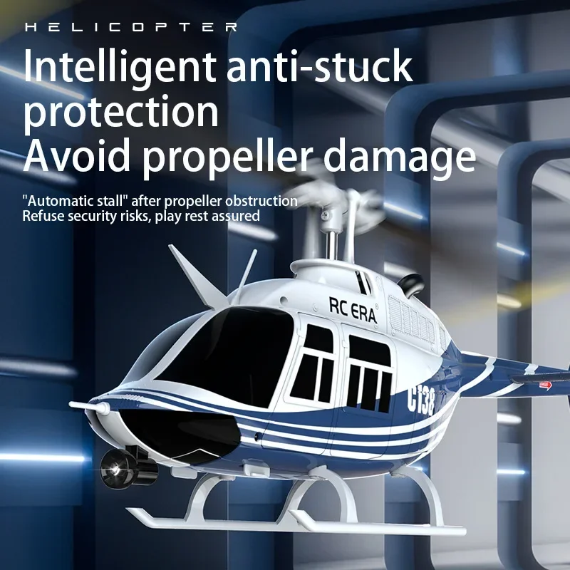 1:33 Rc Era C138 Rc Simulation 206 Helicopter Altitude Hold 2.4g Remote Control 6axis Gyro Birthday Gift Adult Kids Toy