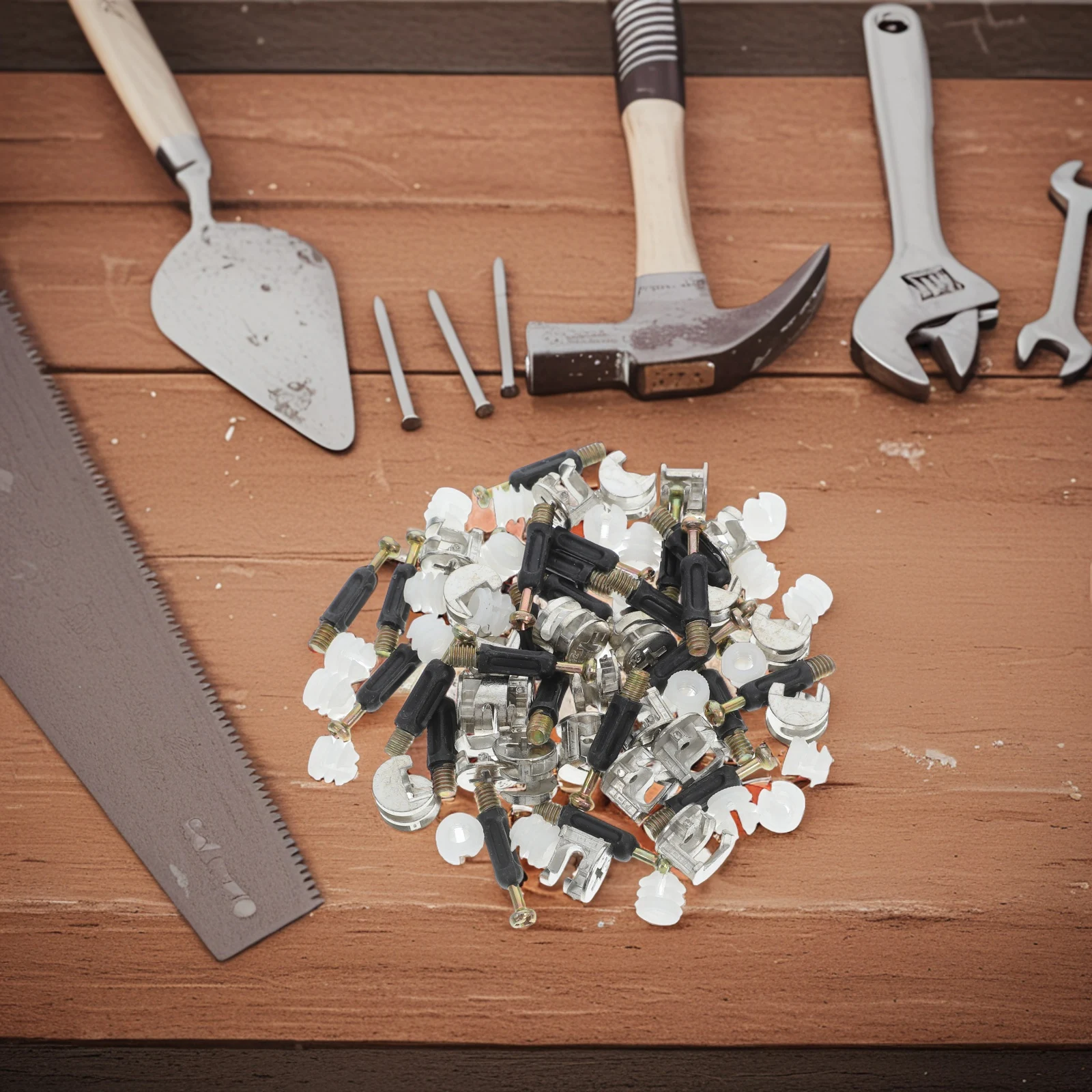 

24Sets Furniture Connectors Cam Locks Adjustable Metal Fittings for Cabinets Wardrobes Drawers Secure Fastening Assembly Kit