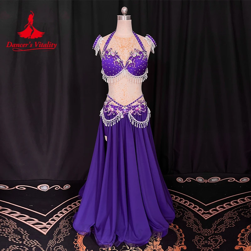 Belly Dance Profession Costume Set for Women Belly Dancing Performance Suit Customized Oriental Dance Clothing Stage Dance Wear