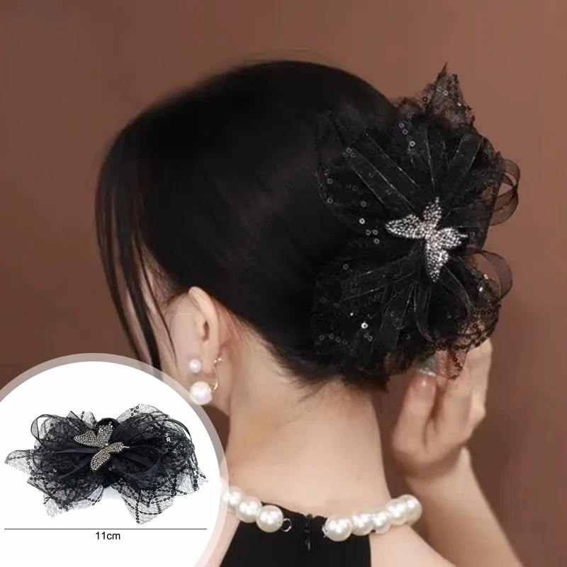 Romantic Butterfly Hair Claw Crystal Exquisite Temperament Hairpin For Women Girls Shark Clip Sweet Hair Accessories Gifts