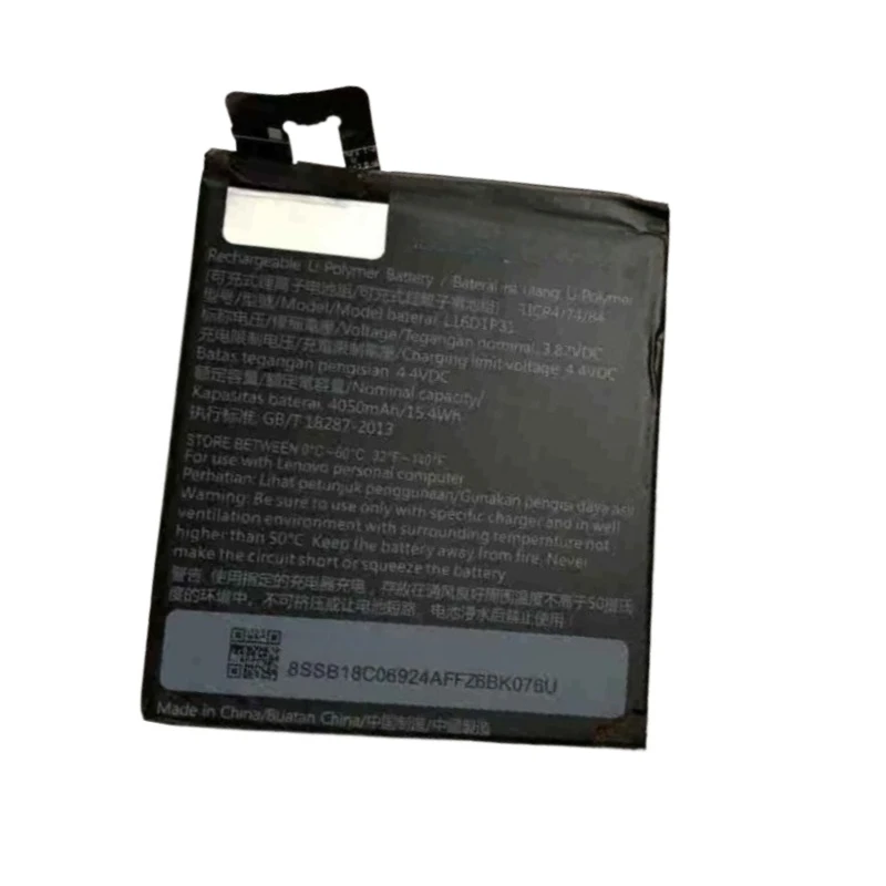 4050mAh L16D1P31 Replacement Tablet Battery 3.82V for Lenovo Phab2 Pro PB2-690 Series PB2-690M PB2-690Y