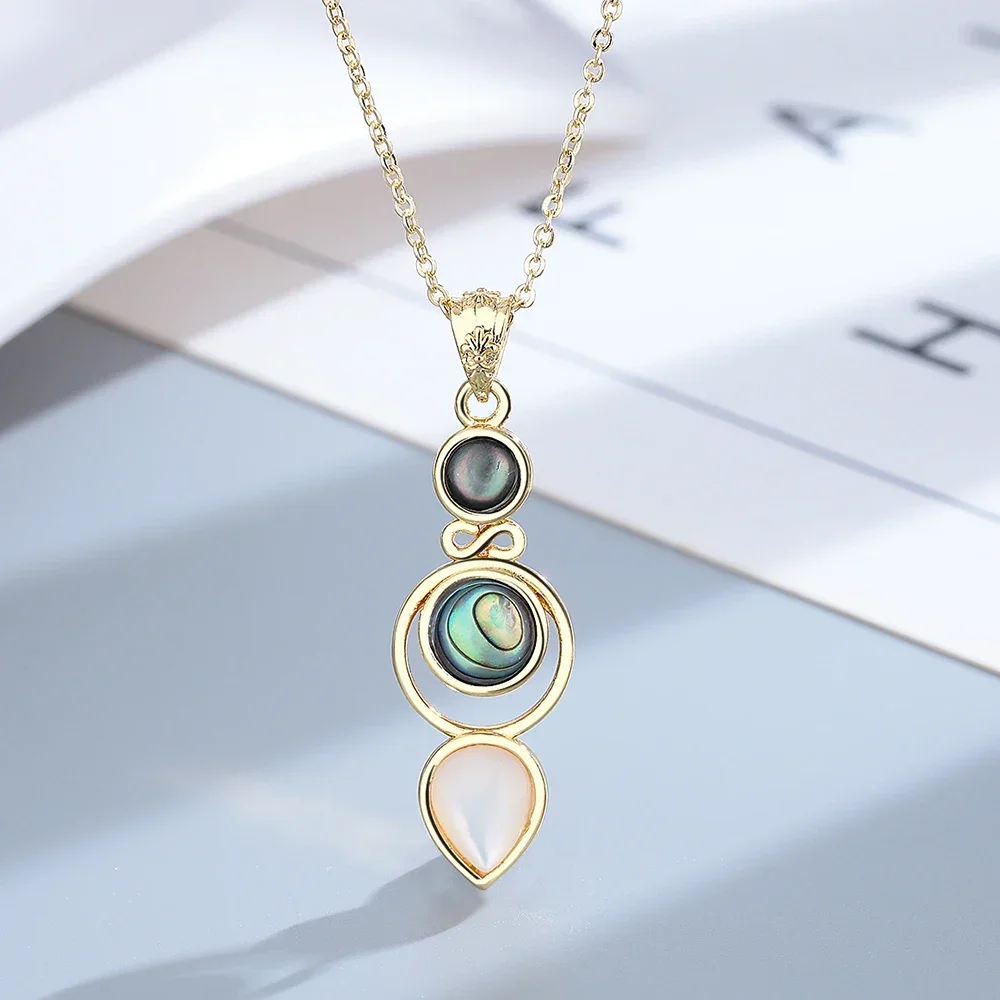 Fashion Abalone Shell Drop Earrings for Women Vintage Snake Silver Plated Hoop Earring Wedding Engagement Jewelry Gifts FCGJHW