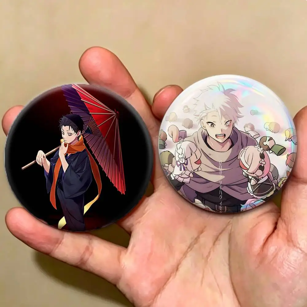 Anime Original N-Natsuki Subaru  Badges Creative Tinplate Button PinsBrooch Badge Clothes Backpack