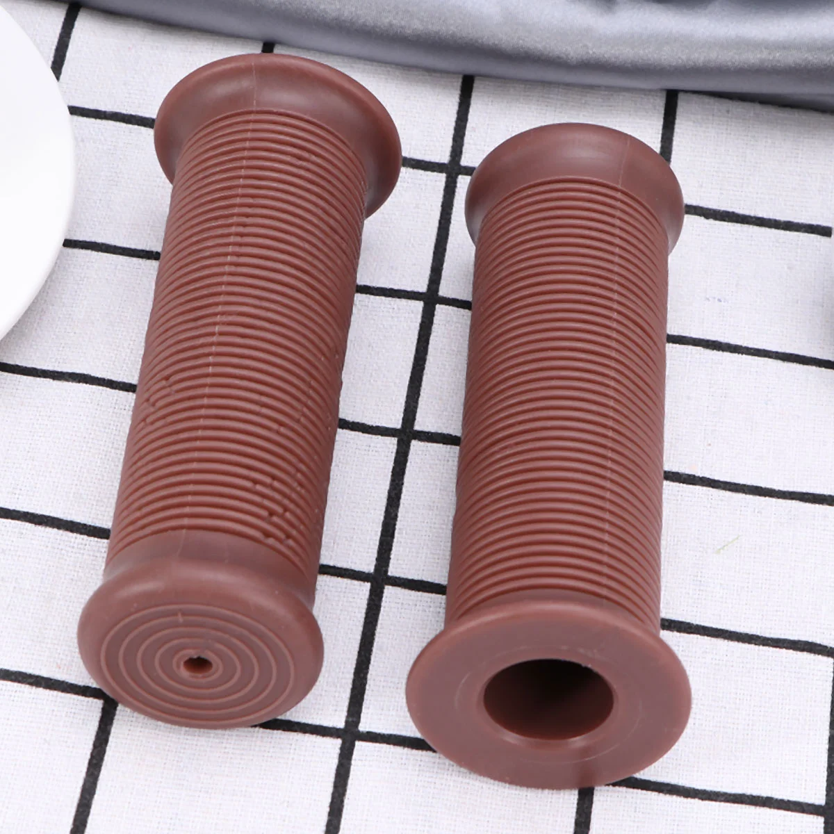 Blank Air Freshener Handle Bars for Bicycles Cycling Handlebar Grips Bike Brown