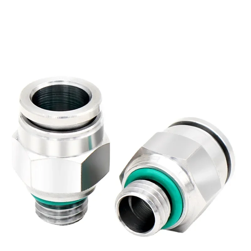 M5 M6 M8 M10 M12 M16 M18 M20 x 4/6/8/10/12/14mm Pneumatic 304 Stainless Steel Push In Quick Connector Release Air Fitting