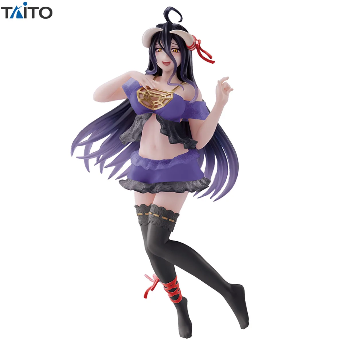 In Stock Original Taito Coreful Figure Overlord IV - Albedo Nightwear Ver., Renewal Anime Figure Action Figure Model Decoration