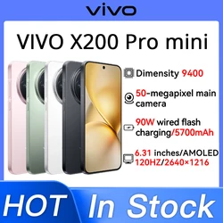New Original VIVO X200 Pro Mini V2419A Tenguiz 9400 6.31inch AMOLED  2640×1216 HDR 120Hz 32MP+50MP*3 5700mAh 90W Type-C
