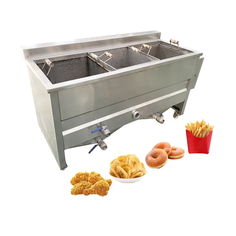 Automatic Fried Chicken Deep Fryer Automatic Basket Lift Frying Machine potato chips frying machine chicken frying machine