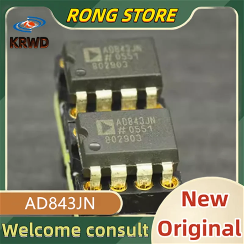

2 шт. AD843 JN новый и оригинальный AD843JN AD843J 843JN DIP8