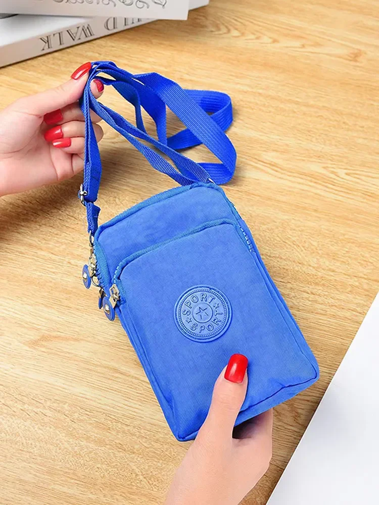 Fashion Simple Crossbody Coin Wristlet Hanging Neck Running Sports Casual Bag For Men For Women Large Capacity