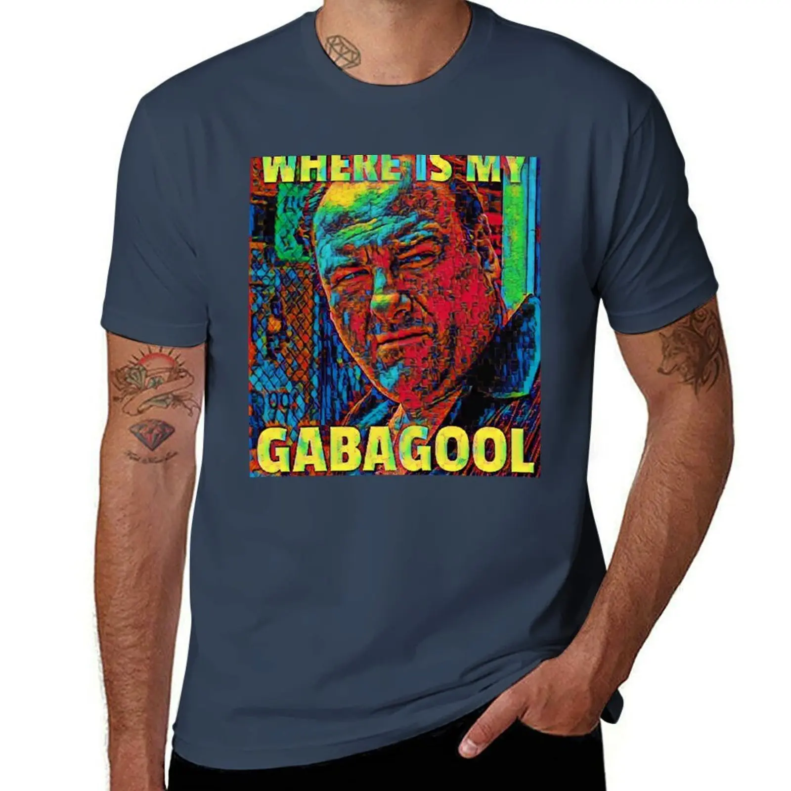 

Where's my gabagool funny Meme T-Shirt All Weather Casual Short Sleeve