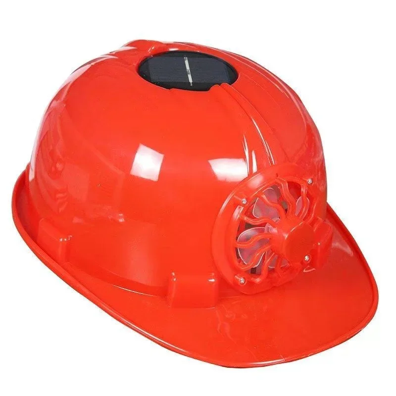 Solar Power Fan Helmet Outdoor Working Safety Hard Hat Construction Workplace ABS Material Protective Cap Powered By Solar Panel