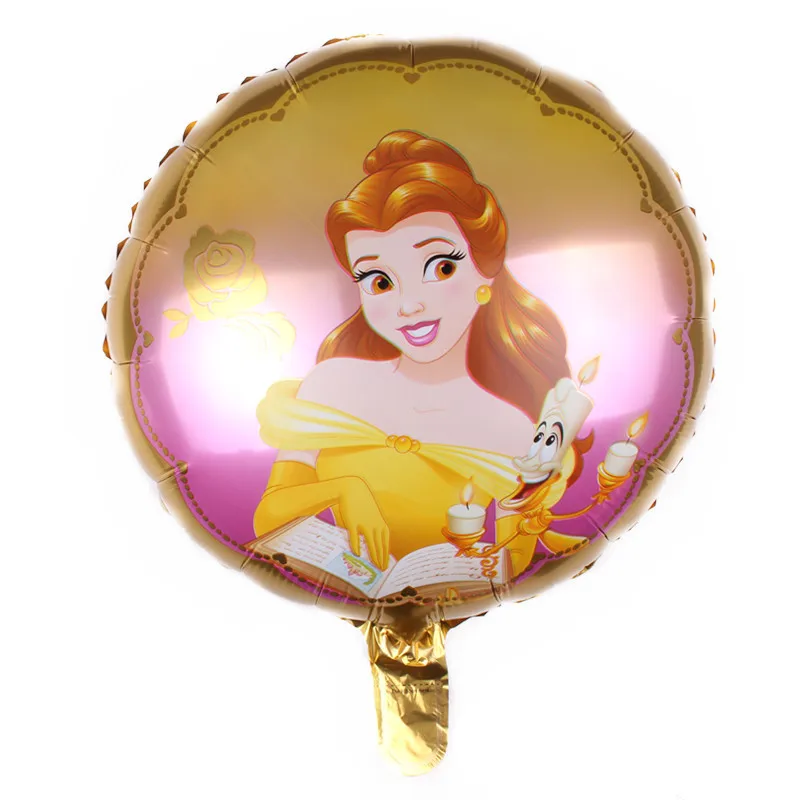 Die Schöne und das Biest Thema Geburtstag Party Dekoration Folienballons Set Disney Belle Prinzessin Globlos Babyparty Zubehör Zubehör