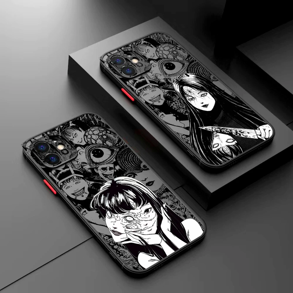 Funda de Teléfono con Diseño de Anime T-Tomie Revenge Junji Ito Horror para iPhone 17 16e 16 15 14 13 12 11 Mini Pro Air Max X XR XSMax 7 8 6 6s Plus