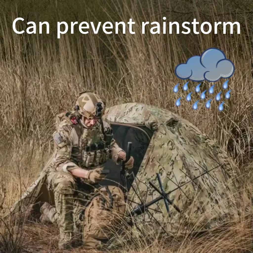 

Outdoor Ultra-lightweight Camping Tent Rainproof March Camouflage Overnight Double-layer Single
