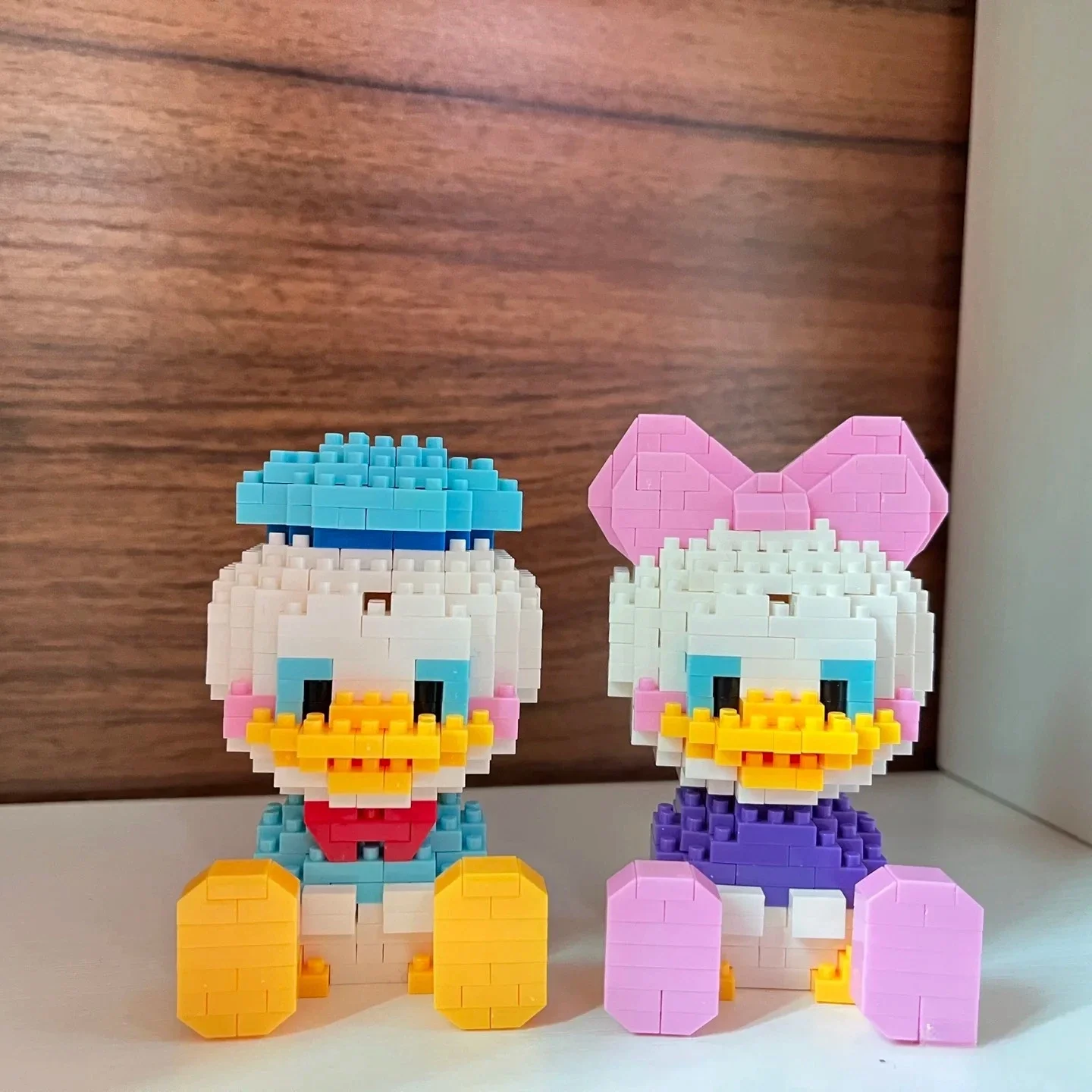 Cute particle building blocks toys Mickey Minnie Mickey Mouse building blocks assembly toys birthday gifts Halloween Christmas - view 2