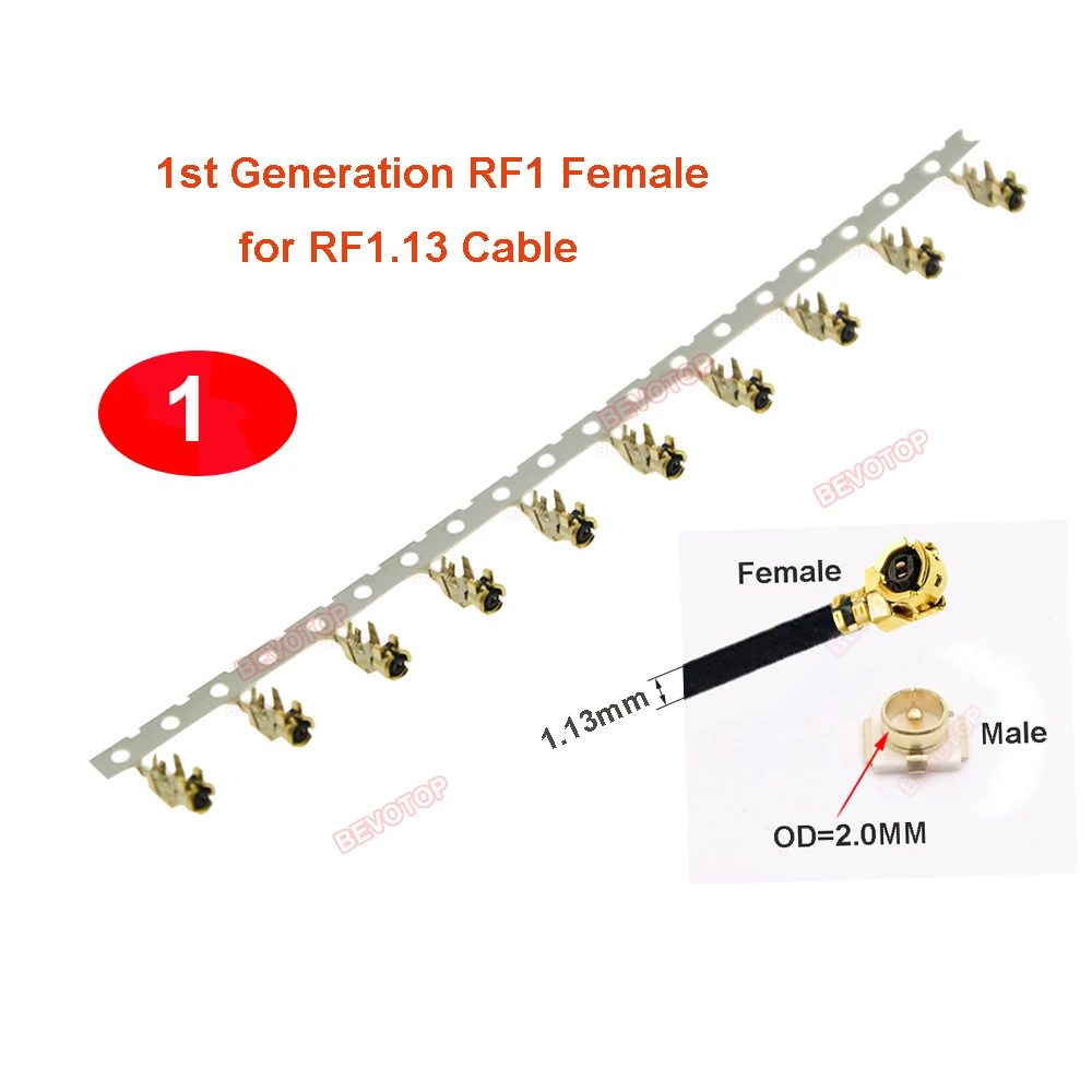 10PCS/LOT U.FL IPX Female Connectors 1st/4th Generation RF1/RF4 Female SMT Jack Antenna Base PCB RF Coaxial Antenna Terminal