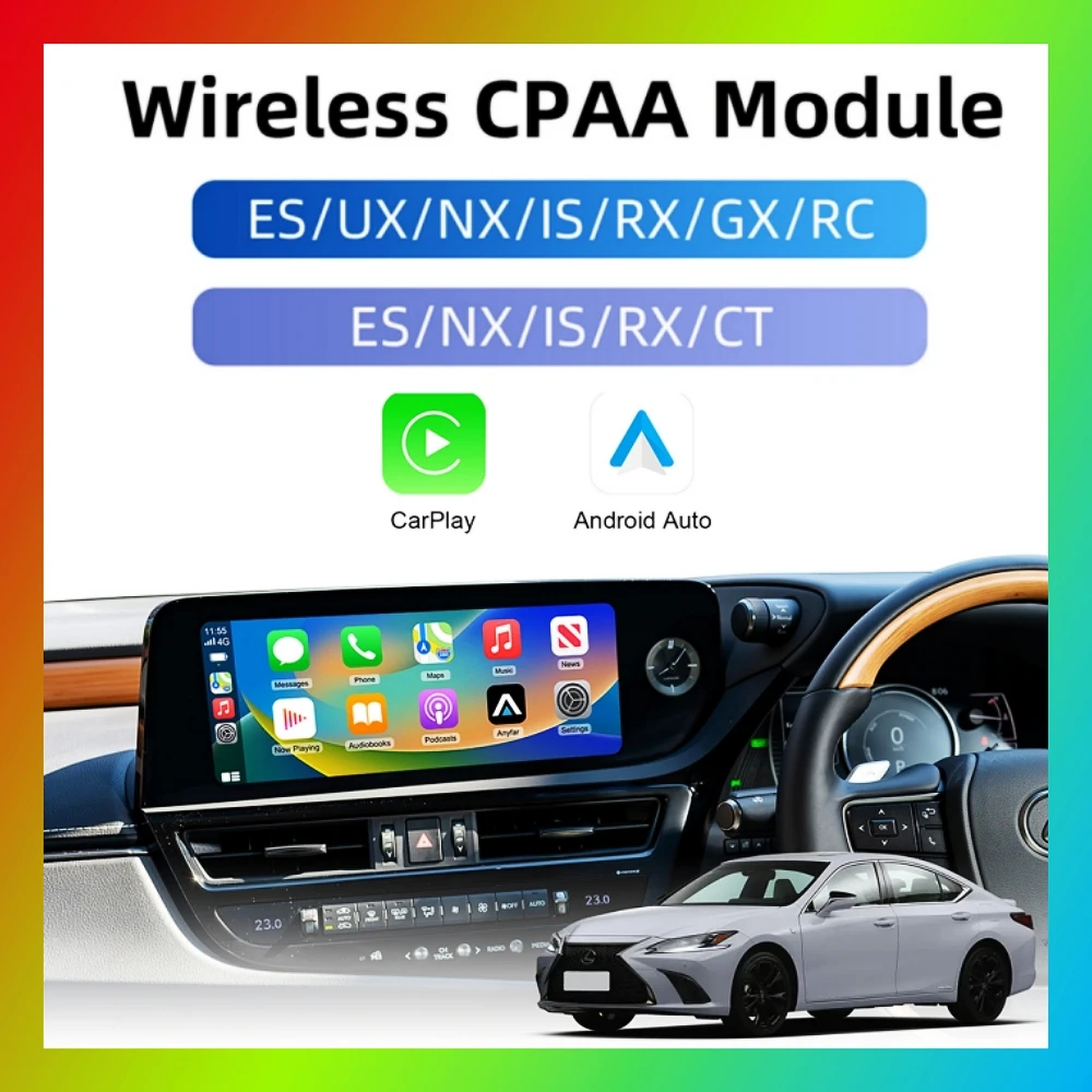 Para apple carplay sem fio android caixa decodificadora automática para lexus es nx200 nx es300 es is250 2014-2017 ux rx gx rc300 2018-2021