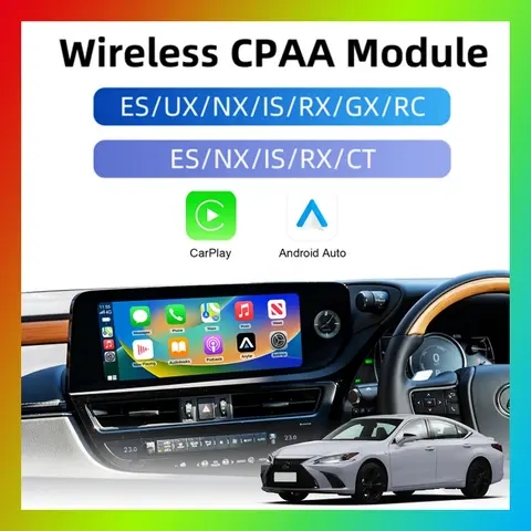 렉서스 ES NX200 NX ES300 ES IS250 2014-2017 UX RX GX RC300 2018-2021용 애플 카플레이 무선 안드로이드 오토 디코더 박스