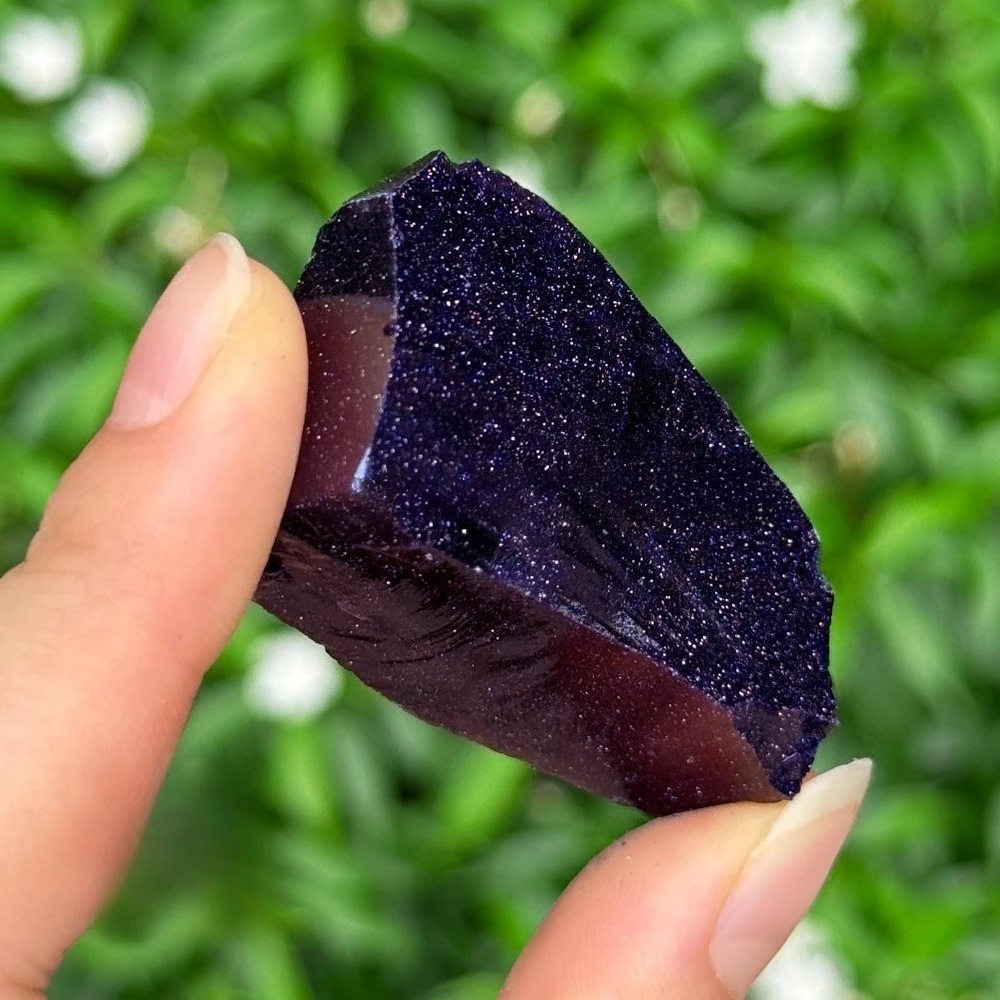 1pc/3pcs/5pcs Natural Raw Blue Sandstone Deep Blue Flashy Gemstone Raw Mineral Specimen for Home Bedroom Adornments