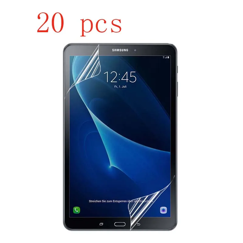 Clear HD Screen Protector Plastic Film For Samsung Galaxy Tab A T580 T585/Tab A2 10.5 T590 T595/Tab A T550 T555/P580 P585 20PCS